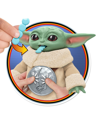 Figura Star Wars The Mandalorian & Grogu Merendando