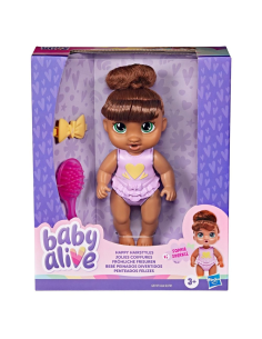 Muñeca Baby Alive Bebé Peinados Divertidos Cabello Castaño 2